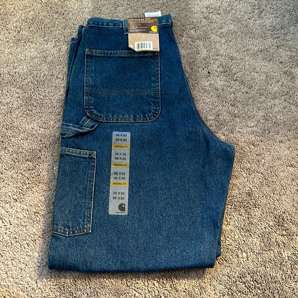 BRAND NEW Carhartt pants. Signature denim dungaree original fit. Size 36x30